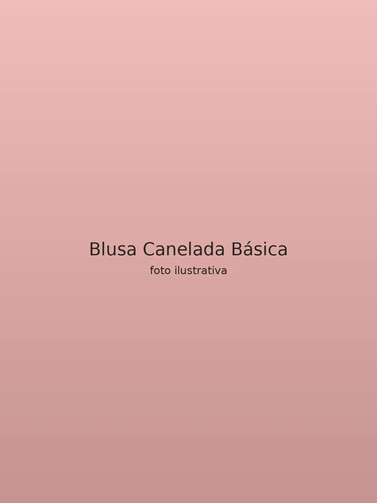 Blusa Canelada Básica