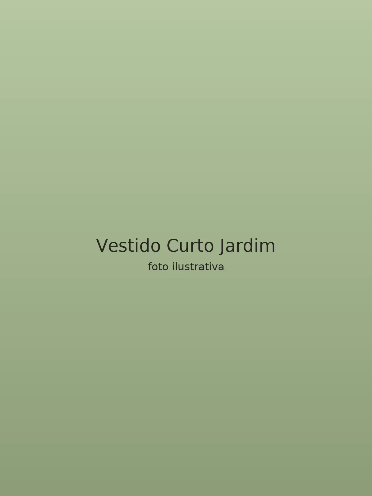 Vestido Curto Jardim